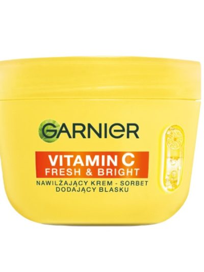Garnier Vitamin C Fresh & Bright nawilżający krem - sorbet dodający blasku 85ml