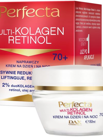 Perfecta Multi-Kolagen Retinol naprawczy krem na dzień i na noc 70+ 50ml
