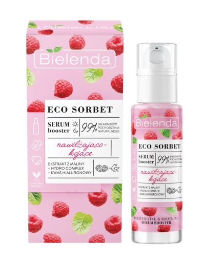 Bielenda Eco Sorbet serum booster nawilżająco-kojące Malina 30ml