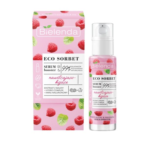 Bielenda Eco Sorbet serum booster nawilżająco-kojące Malina 30ml