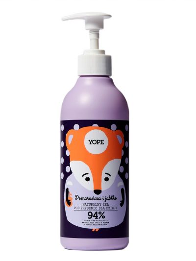 Yope Naturalny żel pod prysznic dla dzieci Pomarańcza & Jabłko 400ml