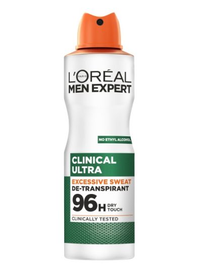 L'Oreal Paris Men Expert Clinical Ultra 96H antyperspirant w sprayu 150ml