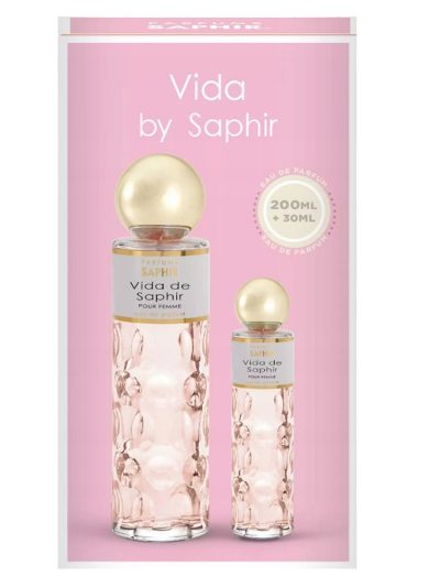 Vida de Saphir Pour Femme zestaw woda perfumowana spray 200ml + woda perfumowana spray 30ml