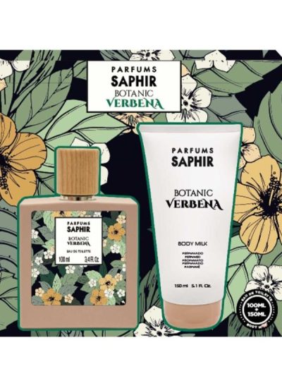 Saphir Botanic Verbena zestaw woda toaletowa spray 100ml + mleczko do ciała 150ml
