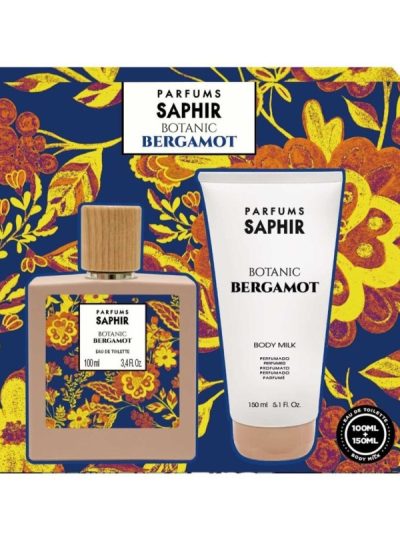 Saphir Botanic Bergamot zestaw woda toaletowa spray 100ml + mleczko do ciała 150ml