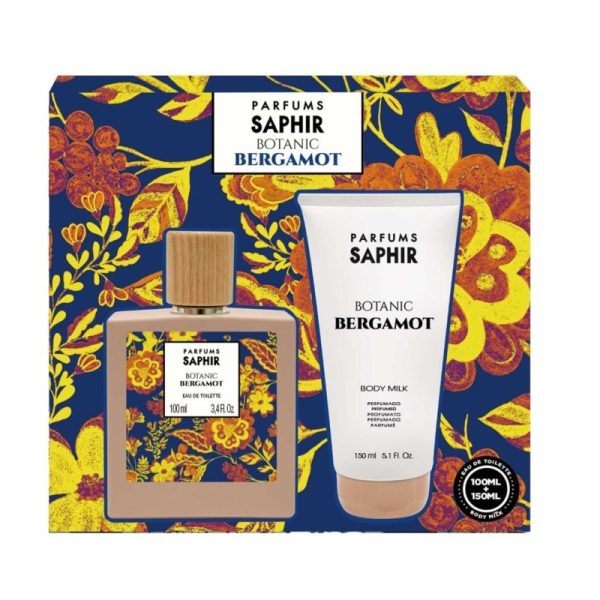 Saphir Botanic Bergamot zestaw woda toaletowa spray 100ml + mleczko do ciała 150ml