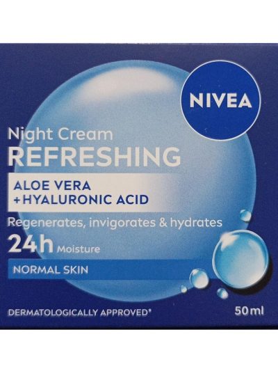 Nivea Night Cream Refreshing odświeżający krem do twarzy na noc 50ml