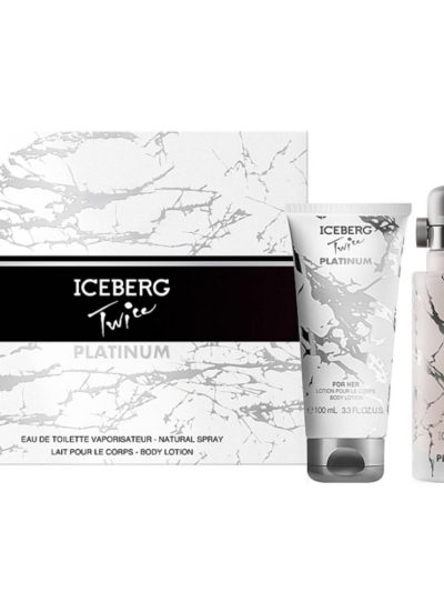 Iceberg Twice Platinum zestaw woda toaletowa spray 125ml + balsam do ciała 100ml
