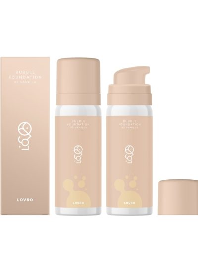 LOVRO Bubble Foundation podkład o napowietrzonej rozświetlającej formule 02 Vanilla 50ml
