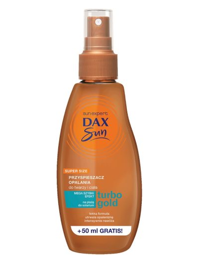 Dax Sun Przyspieszacz opalania do twarzy i ciała Turbo Gold 200ml