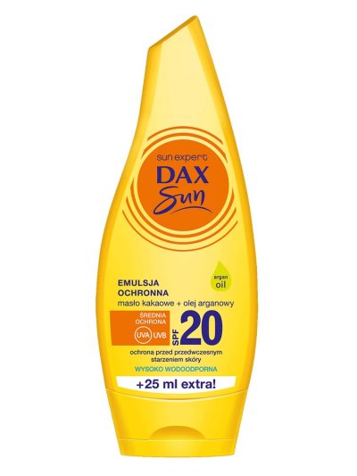 Dax Sun Emulsja ochronna z masłem kakaowym i olejem arganowym SPF20 175ml