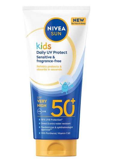 Nivea Sun Kids Daily UV Protect balsam do opalania dla dzieci do twarzy i ciała z bardzo wysoką ochroną SPF50+ 100ml