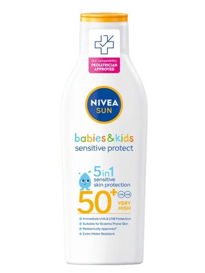 Nivea Babies & Kids Sensitive Protect balsam do opalania dla dzieci SPF50+ 200ml