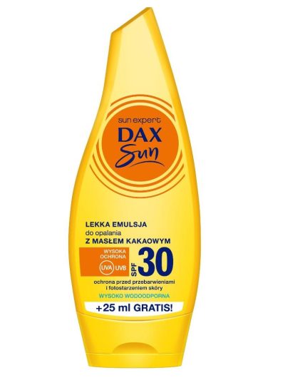 Dax Sun Lekka emulsja do opalania z masłem kakaowym SPF30 175ml