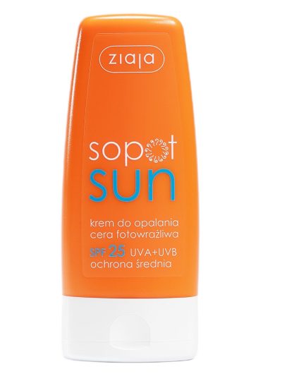 Ziaja Sopot Sun krem do opalania cera fotowrażliwa SPF25 60ml