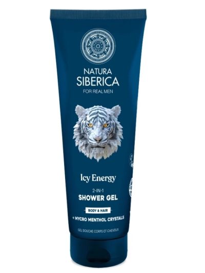 Natura Siberica For Real Men żel pod prysznic 2w1 do ciała i włosów Icy Energy 200ml