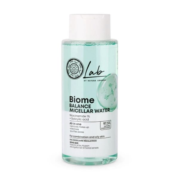 Natura Siberica Lab Biome woda micelarna do cery tłustej i mieszanej 400ml