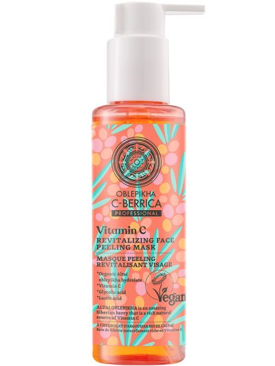 Natura Siberica Oblepikha C-Berrica rewitalizujący peeling-maska do twarzy z kwasami i witaminą C 145ml