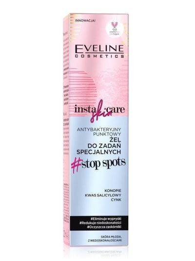 Eveline Cosmetics Insta Skin Care antybakteryjny punktowy żel do zadań specjalnych 20ml