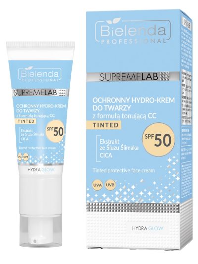 Bielenda Professional SupremeLab Hydra Glow ochronny hydro-krem do twarzy z formułą tonującą CC SPF50 40ml
