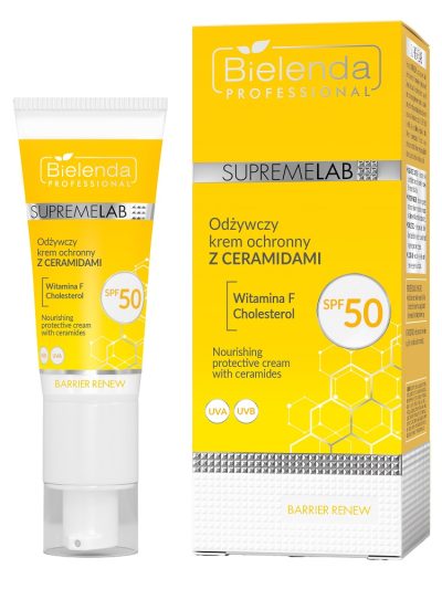 Bielenda Professional SupremeLab Barrier Renew odżywczy krem ochronny z ceramidami SPF50 40ml