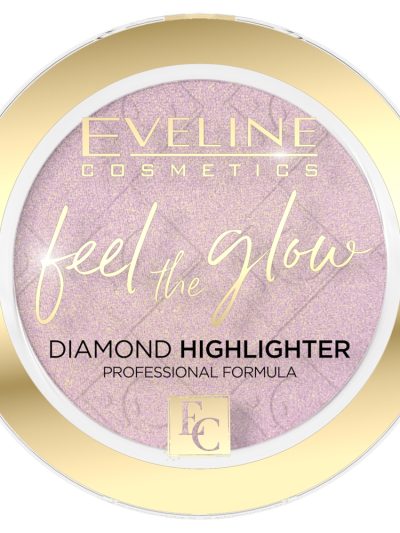 Eveline Cosmetics Feel the Glow rozświetlacz w kamieniu 03 Rose Gold 4.2g