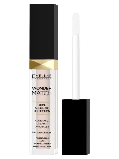 Eveline Cosmetics Wonder Match kryjący korektor w płynie 00 Ivory 7ml
