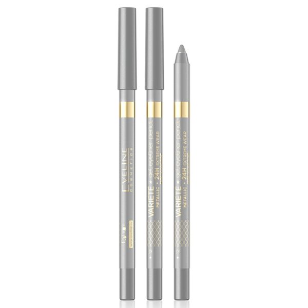 Eveline Cosmetics Variete wodoodporna żelowa kredka do oczu 12 Silver