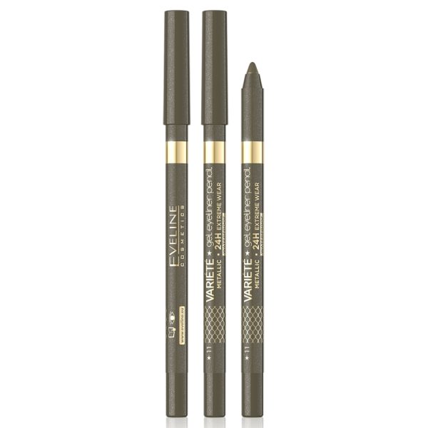 Eveline Cosmetics Variete wodoodporna żelowa kredka do oczu 11 Khaki