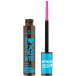 Essence I Love Extreme Crazy Volume Mascara Waterproof brązowa maskara pogrubiająca do rzęs 01 Cozy Brown 12ml
