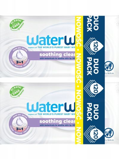 WaterWipes BIO chusteczki nawilżane dla dzieci z ekstraktem z lawendy 2x60szt.