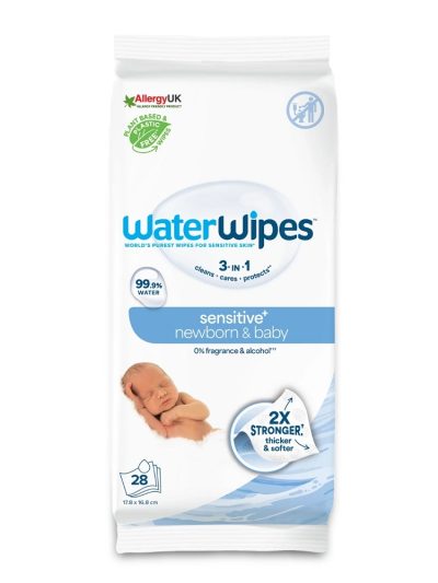 WaterWipes Sensitive+ Noworodek i Niemowlę chusteczki nawilżane 28szt.