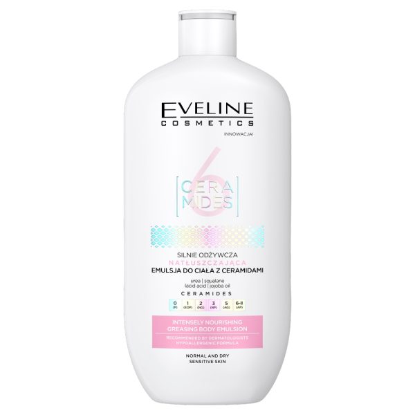 Eveline Cosmetics 6 Ceramides silnie odżywcza natłuszczająca emulsja do ciała 350ml