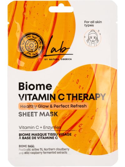 Natura Siberica Lab Biome Vitamin C Therapy maska w płachcie z witaminą C 25g