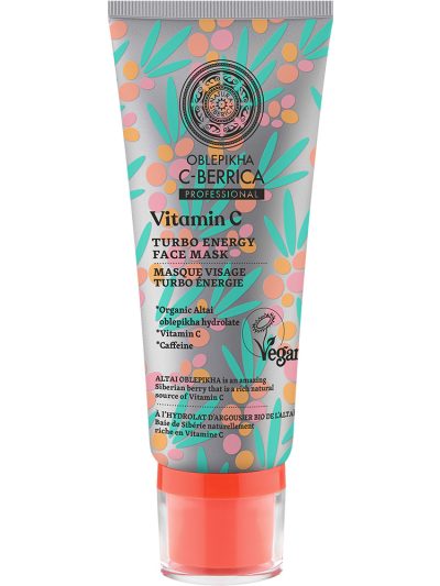 Natura Siberica Oblepikha C-Berrica energizująca maska do twarzy z witaminą C i kofeiną 100ml