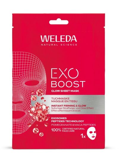 Weleda Exo Boost rozświetlająca maska w płachcie 20ml