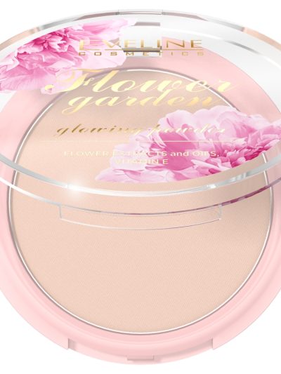 Eveline Cosmetics Flower Garden prasowany puder rozświetlający 8g