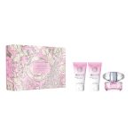 Versace Bright Crystal zestaw woda toaletowa spray 50ml + żel pod prysznic 50ml + balsam do ciała 50ml