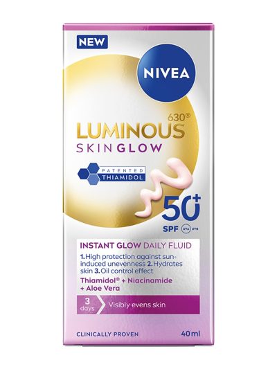 Nivea Luminous630® Skin Glow fluid SPF50+ 40ml
