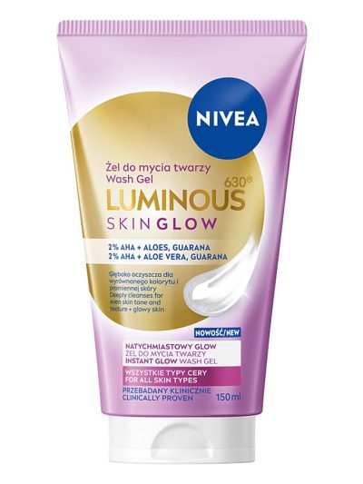 Nivea Luminous630® Skin Glow żel do mycia twarzy 150ml