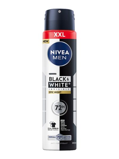 Nivea Men Black & White Invisible Epic Night antyperspirant spray 250ml