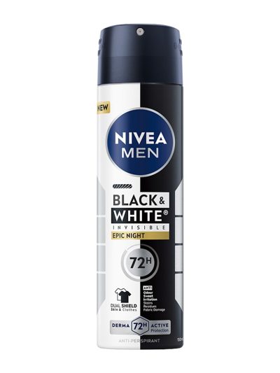Nivea Men Black & White Invisible Epic Night antyperspirant spray 150ml