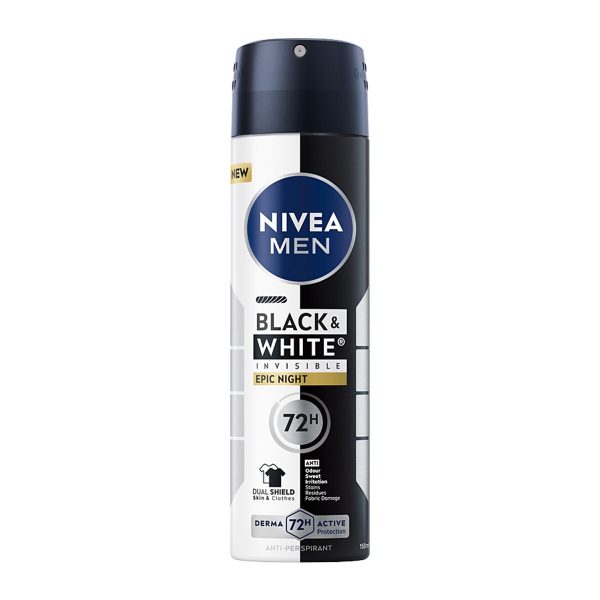 Nivea Men Black & White Invisible Epic Night antyperspirant spray 150ml