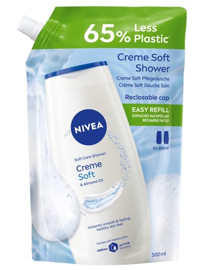 Nivea Creme Soft żel pod prysznic opakowanie uzupełniające 500ml