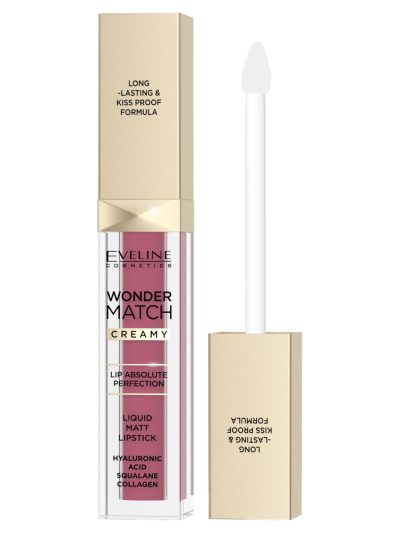 Eveline Cosmetics Wonder Match matowa pomadka w płynie 03 Mauve 6.8ml