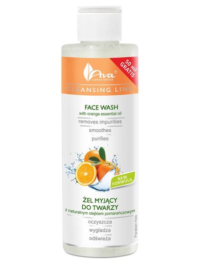 Ava Laboratorium Cleansing Line żel myjący do twarzy z naturalnym olejkiem pomarańczowym 200ml