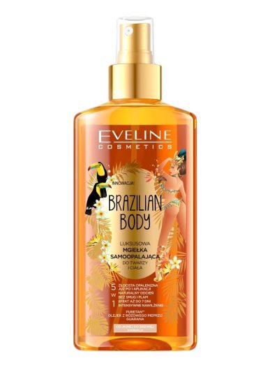 Eveline Cosmetics Brazilian Body luksusowa mgiełka samoopalająca do twarzy i ciała 5w1 150ml