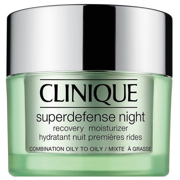 Clinique Superdefense™ Night Recovery Moisturizer regenerujący krem ​​na noc do cery mieszanej i tłustej 50ml