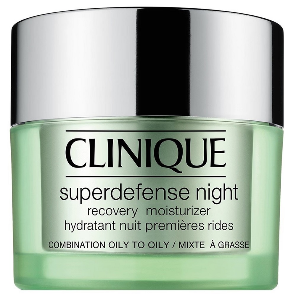 Clinique Clinique Superdefense™ Night Recovery Moisturizer regenerujący krem ​​na noc do cery mieszanej i tłustej 50ml — Składniki i ocena