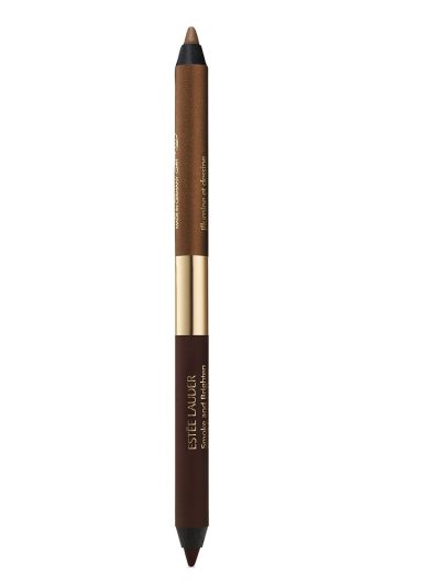 Estée Lauder Smoke And Brighten Kajal Eyeliner Duo kremowa kredka do oczu 2w1 Dark Chocolate/Rich Bronze 0.5g
